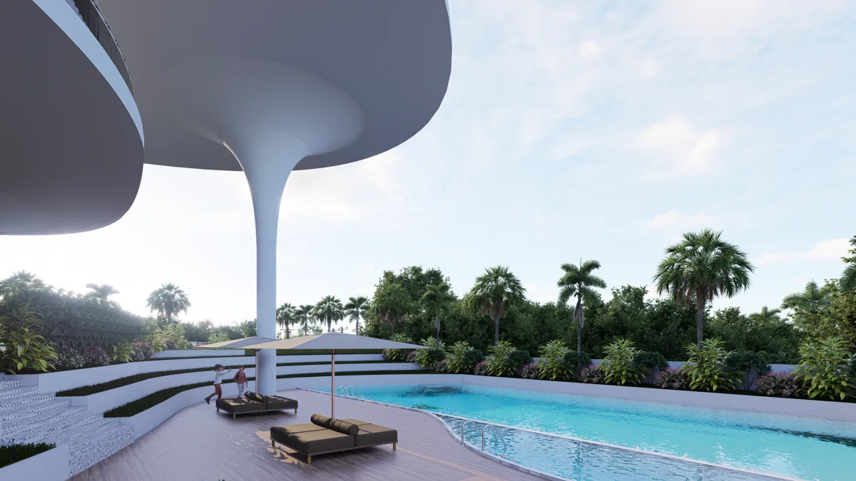 Swimming pool at Vakil Metropolis